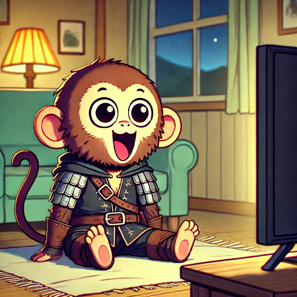 APE-s viendo sorprendido solo leveling 