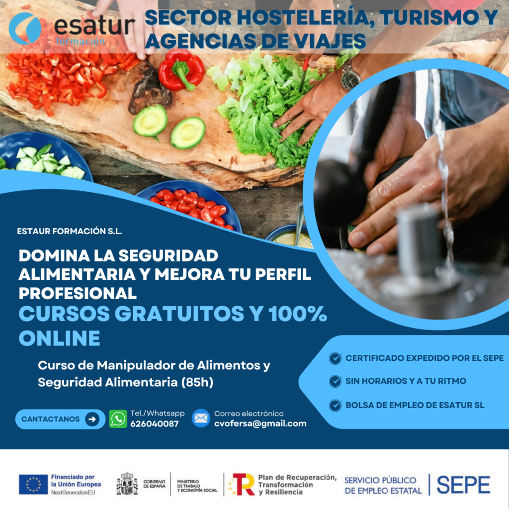 Post Curso de Manipular de Alimentos y seguridad alimentaria 85 horas