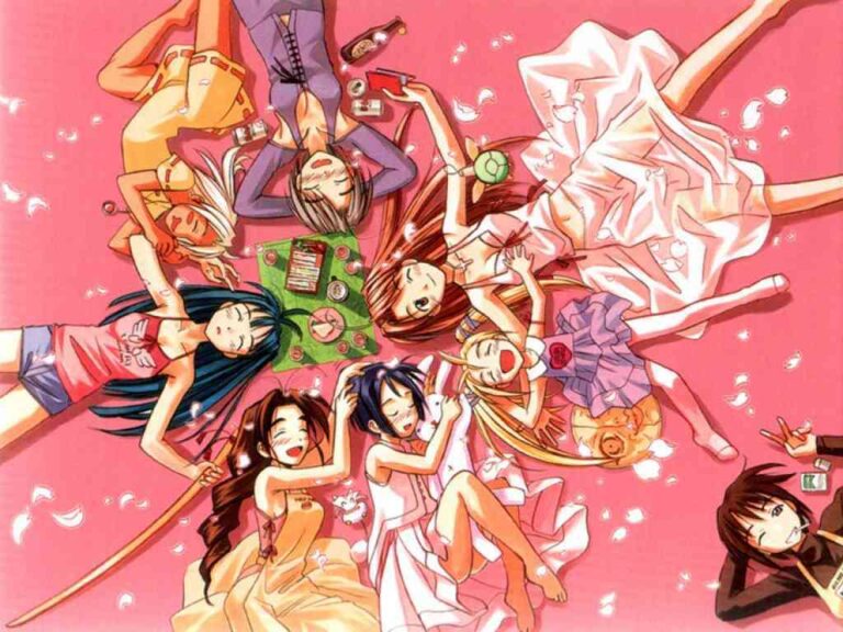Love Hina Portada personajes femeninos