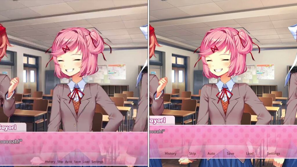 Comparativa de calidad visual entre Doki Doki Literature Club en PC y consolas