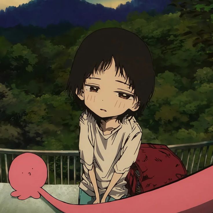 Shizuka Tapoki a cartoon of a girl with a pink whale Takopi’s Original Sin